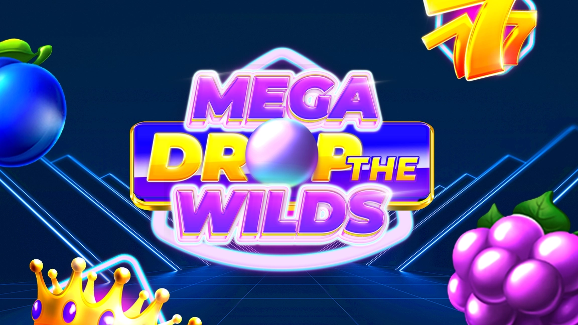 The promotional header for Mega Drop the Wilds, an online slot game on Betty.ca.