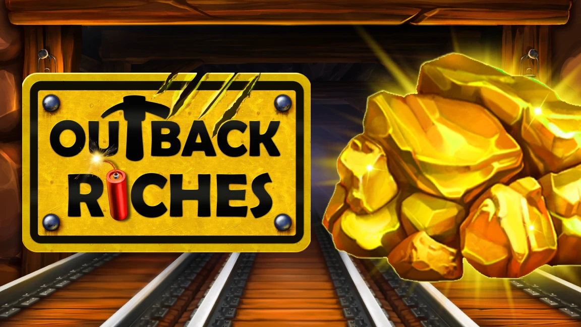 The promotional header for Outback Riches, an online slot game on Betty.ca.