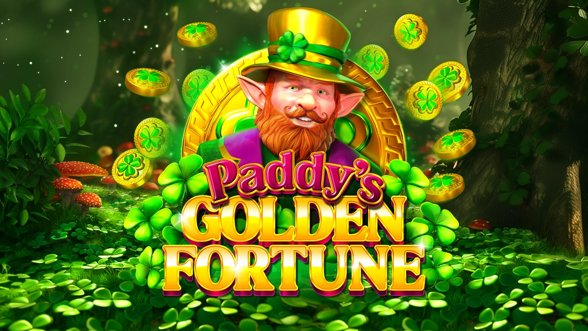 The promotional header for Paddy's Golden Fortune, an online slot game on Betty.ca.