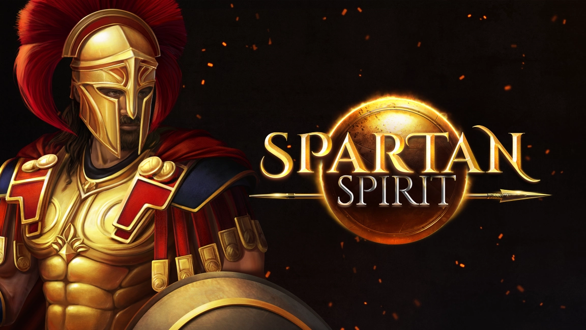 The promotional header for Spartan Spirit, an online slot game on Betty.ca.