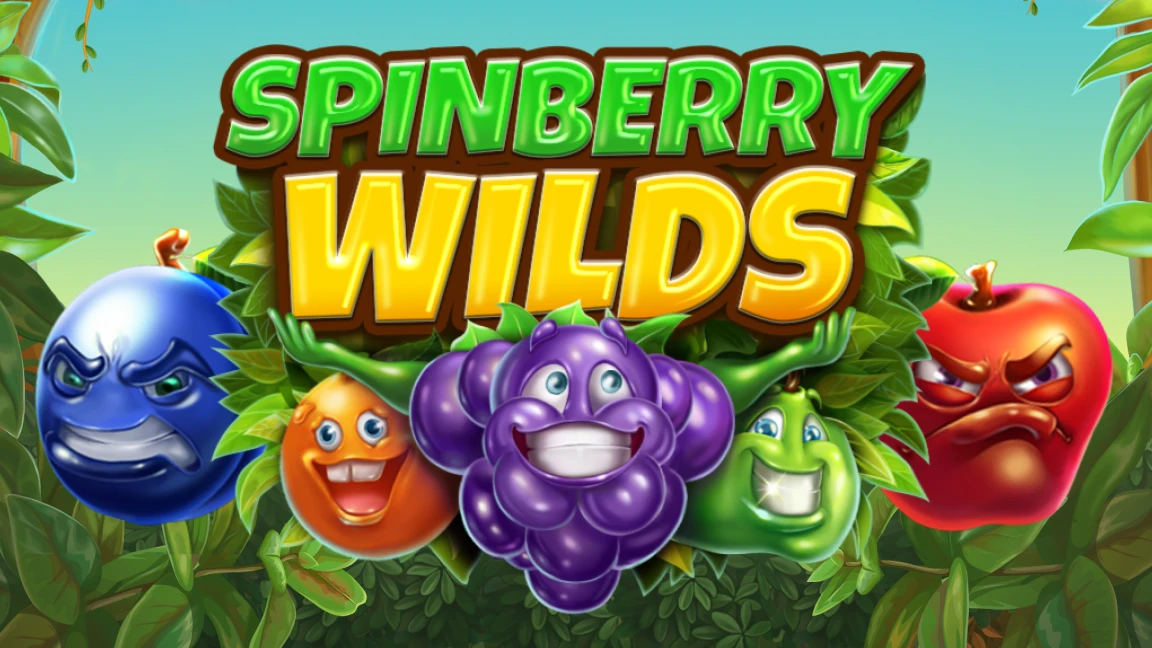 The promotional header for Spinberry Wilds, an online slot game on Betty.ca.