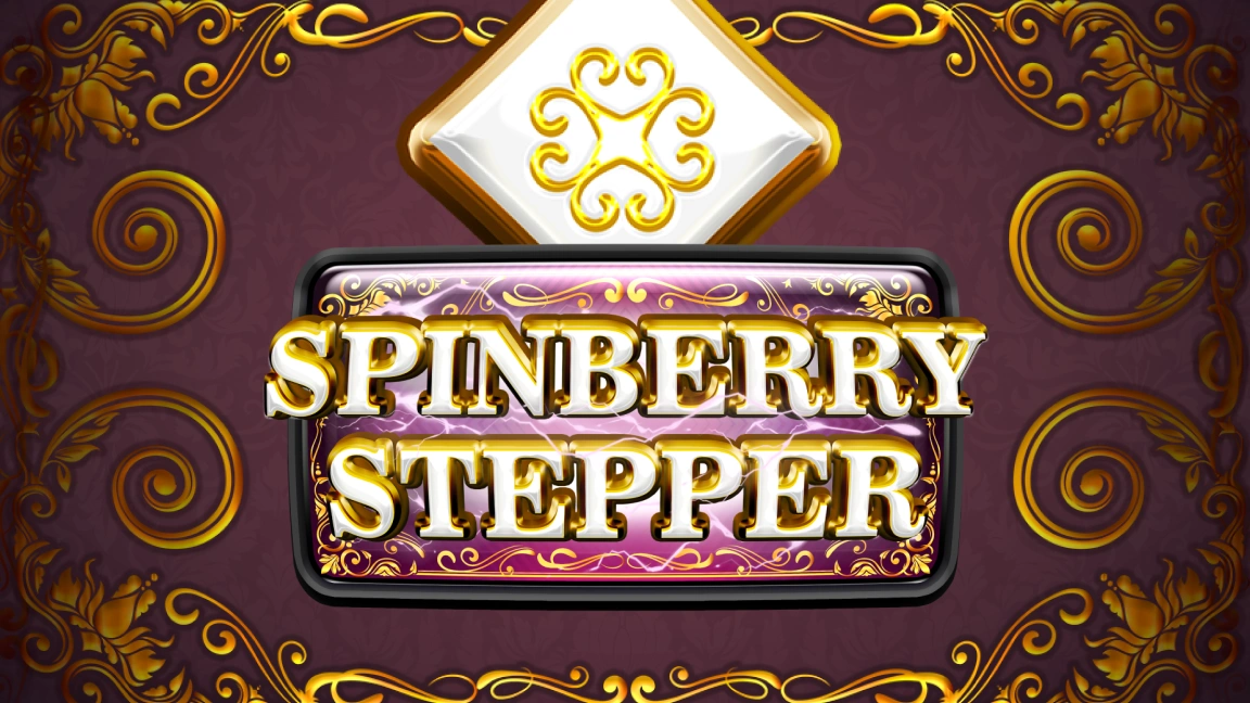 The promotional header for Spinberry Stepper, an online slot game on Betty.ca.