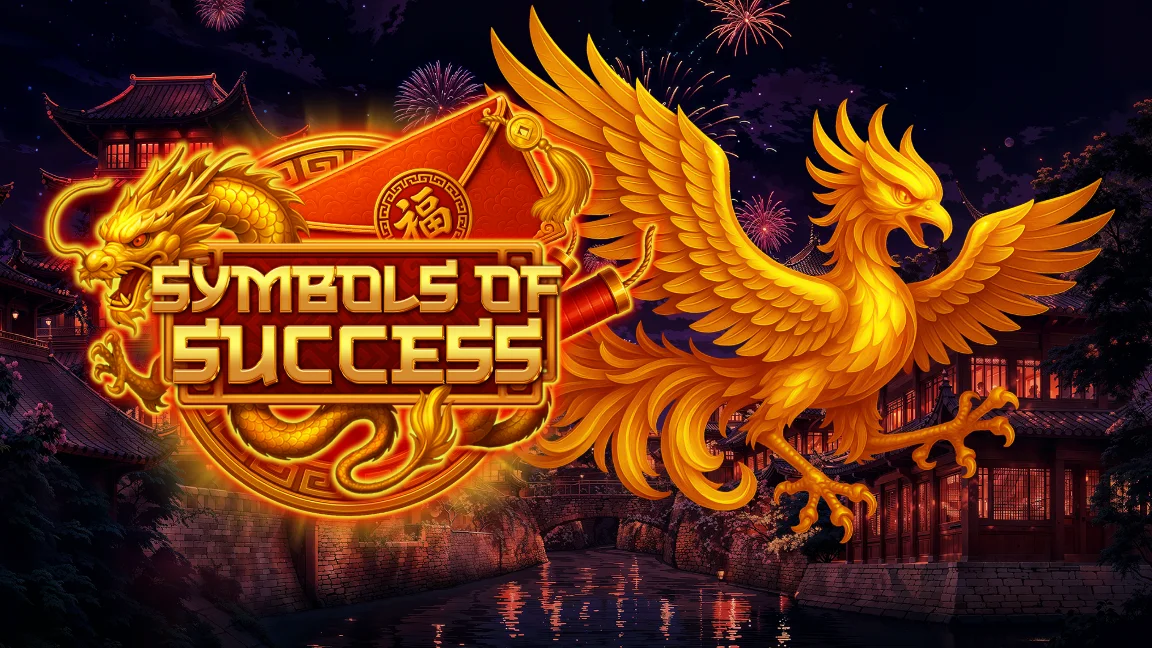 The promotional header for Symbols of Success, an online slot game on Betty.ca.