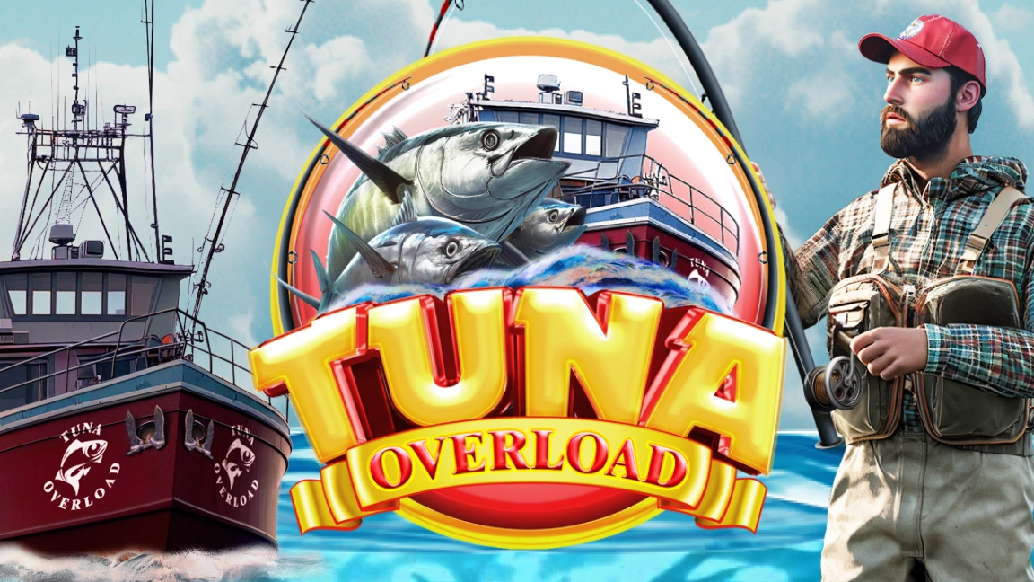 The promotional header for Tuna Overload, an online slot game on Betty.ca.