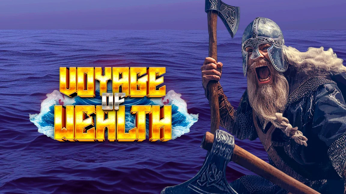 The promotional header for Voyage of Wealth, an online slot game on Betty.ca.