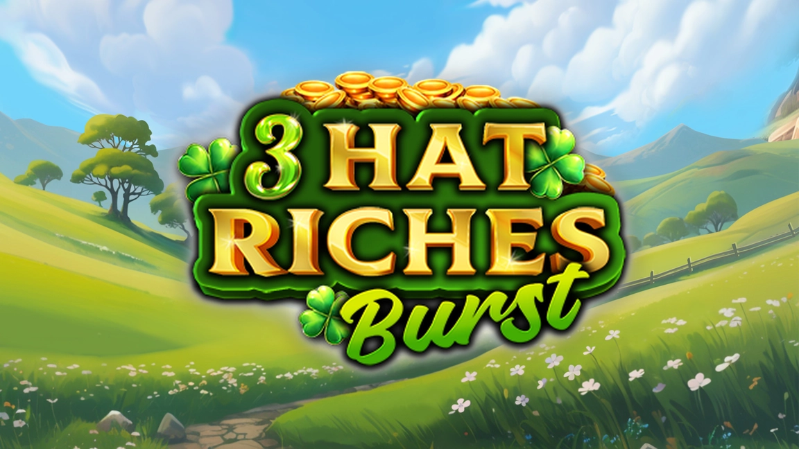 The promotional header for 3 Hat Riches Burst, an online slot game on Betty.ca.