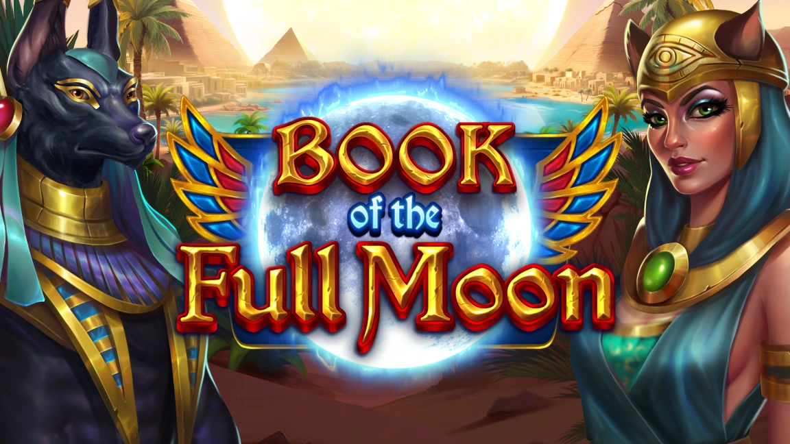 The promotional header for Book of the Full Moon, an online slot game on Betty.ca.