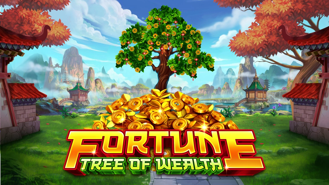 The promotional header for Fortune Tree Of Wealth, an online slot game on Betty.ca.
