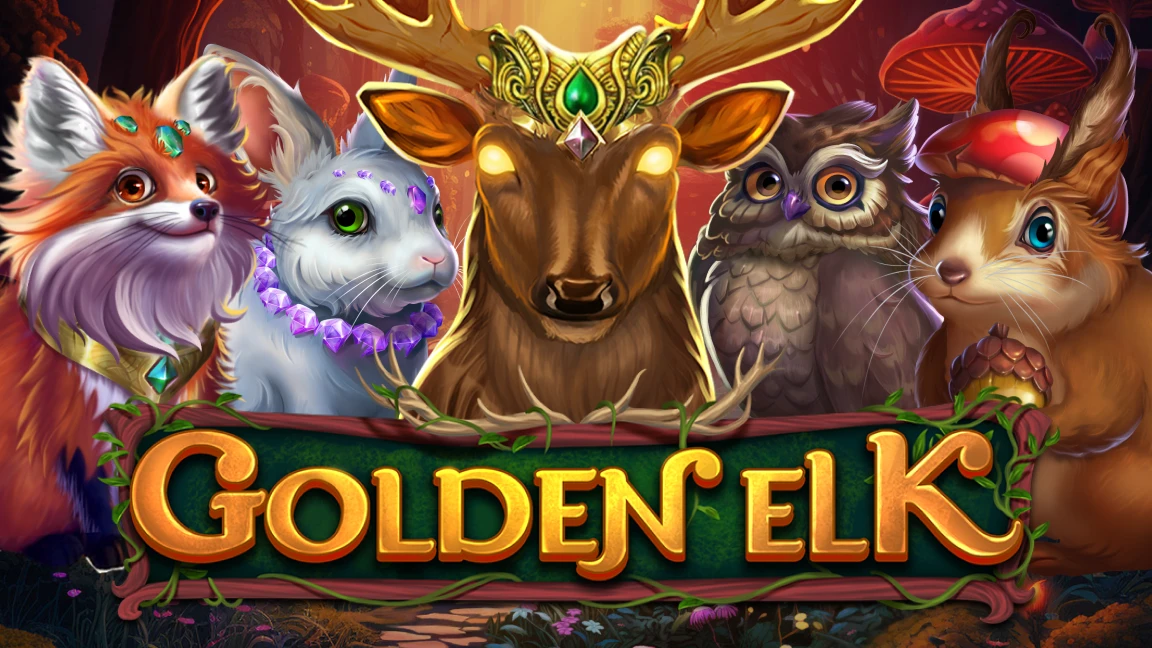 The promotional header for Golden Elk, an online slot game on Betty.ca.
