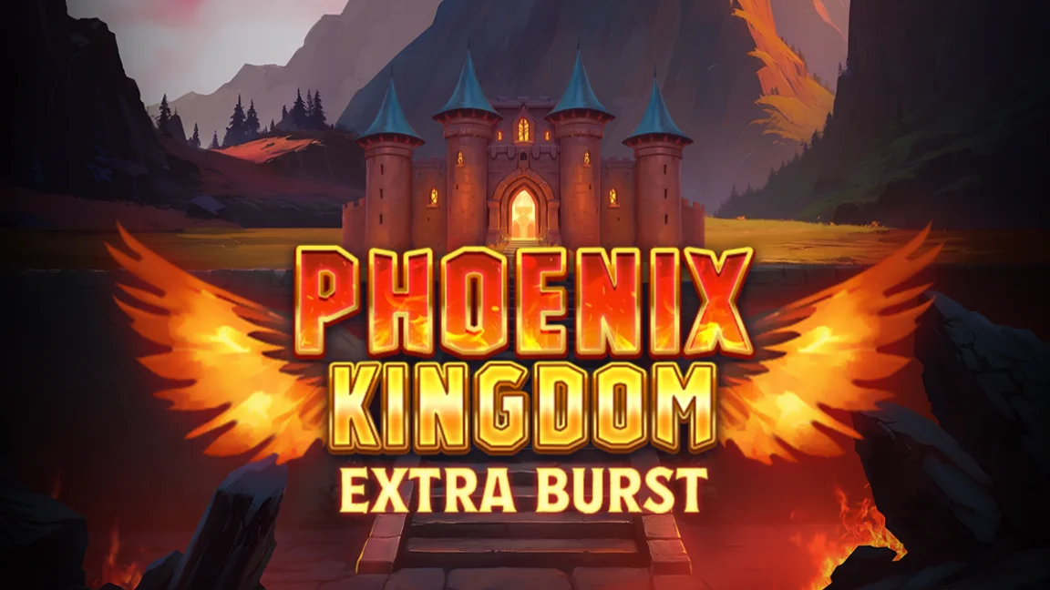 The promotional header for Phoenix Kingdom Extra Burst, an online slot game on Betty.ca.