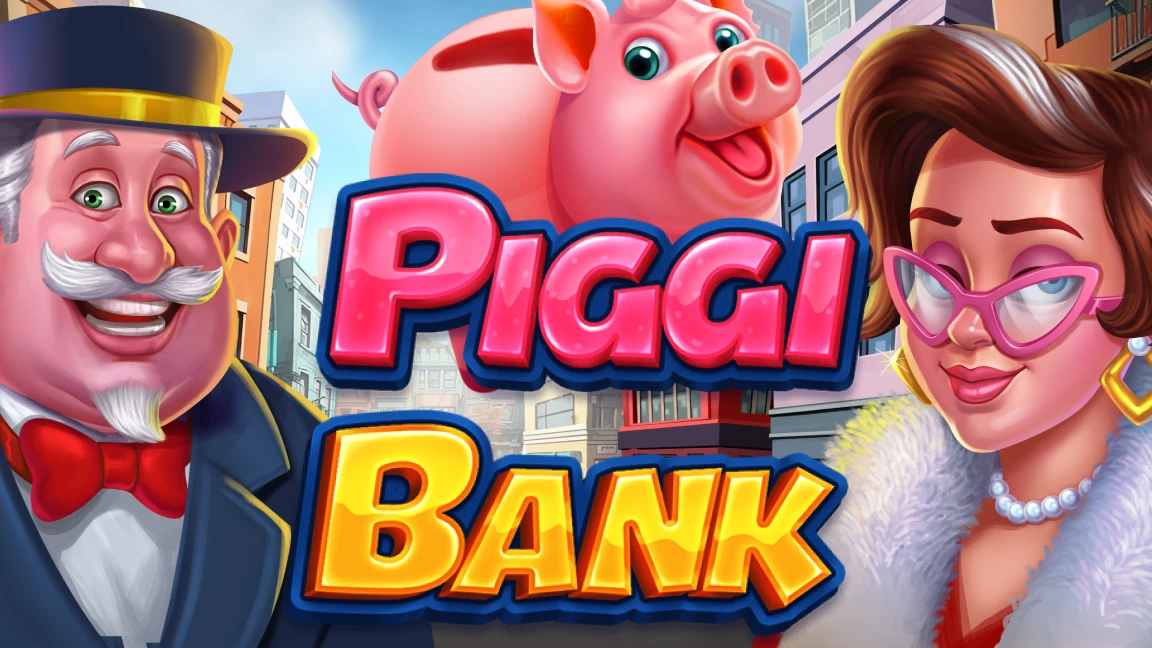 The promotional header for Piggi Bank, an online slot game on Betty.ca.