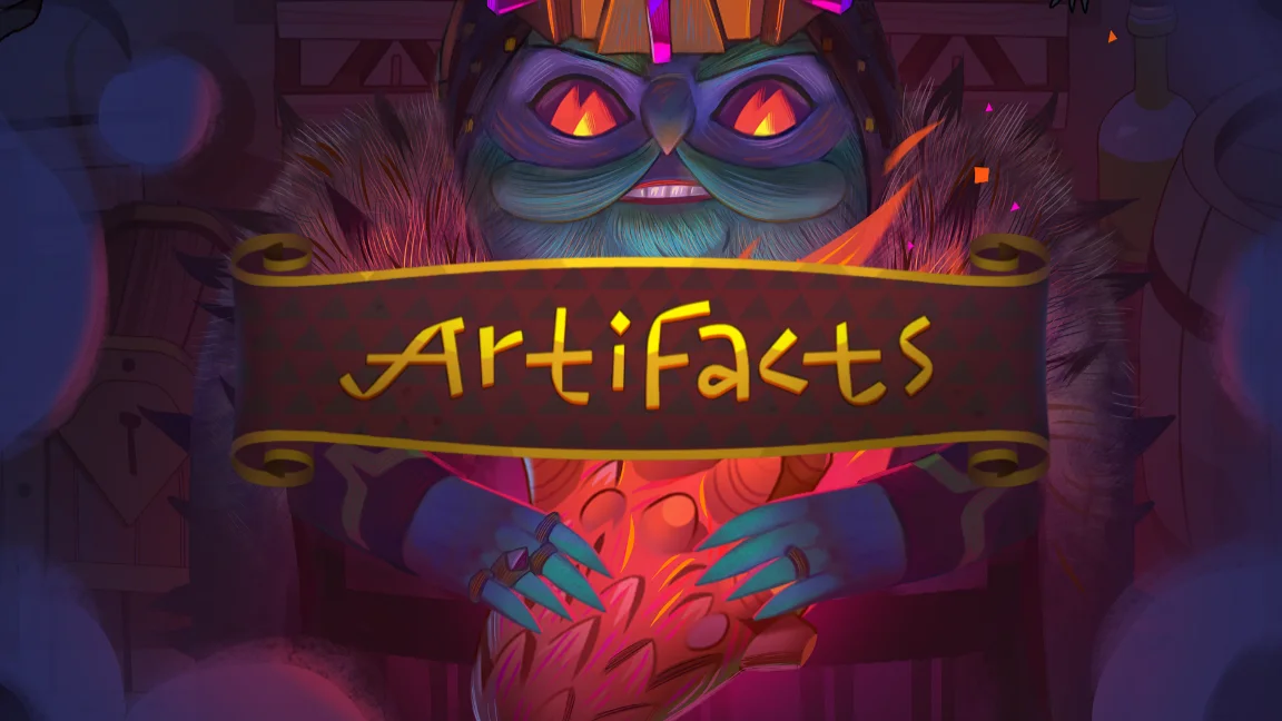 The promotional header for Artifacts, an online slot game on Betty.ca.
