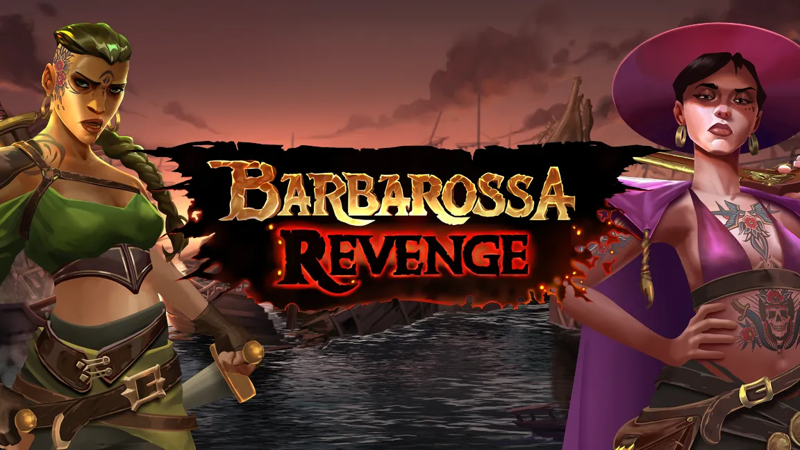 The promotional header for Barbarossa Revenge, an online slot game on Betty.ca.