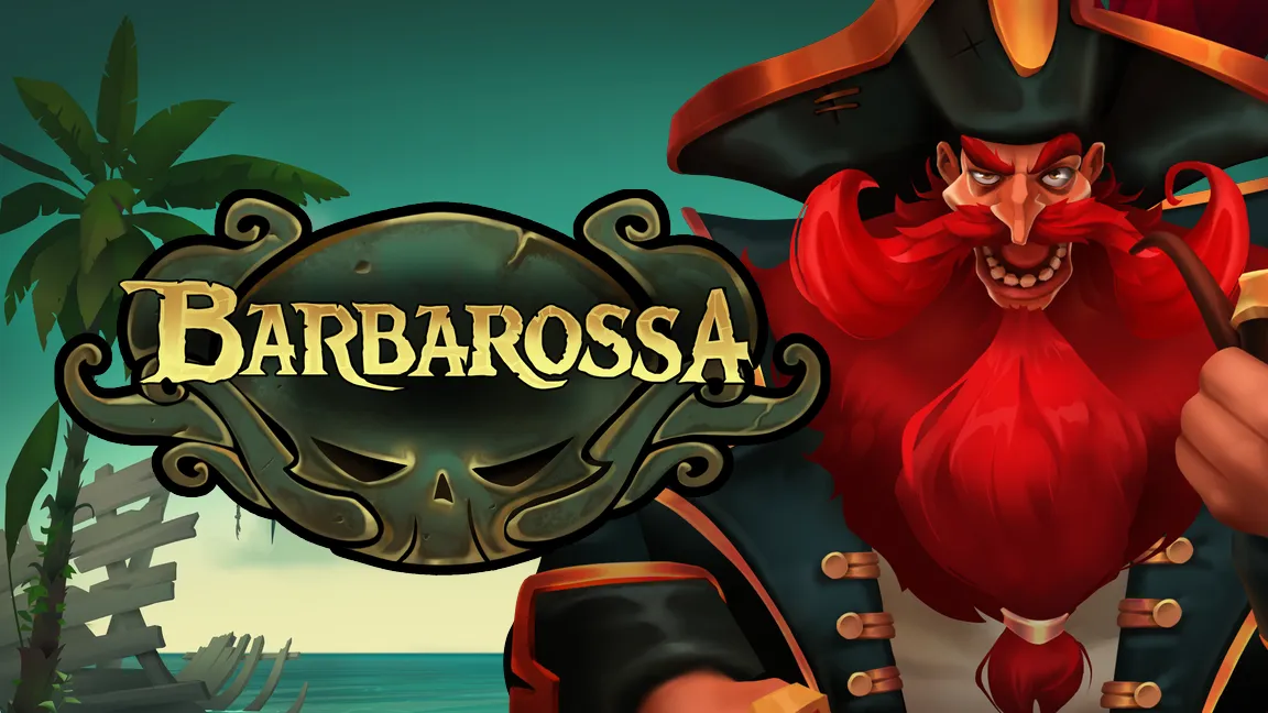 The promotional header for Barbarossa, an online slot game on Betty.ca.