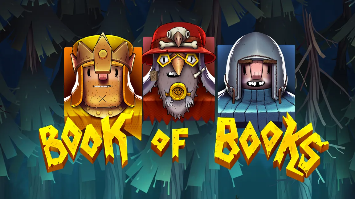 The promotional header for Book of Books, an online slot game on Betty.ca.