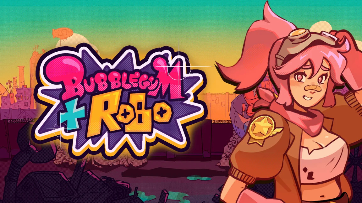 The promotional header for Bubblegum and Robo, an online slot game on Betty.ca.