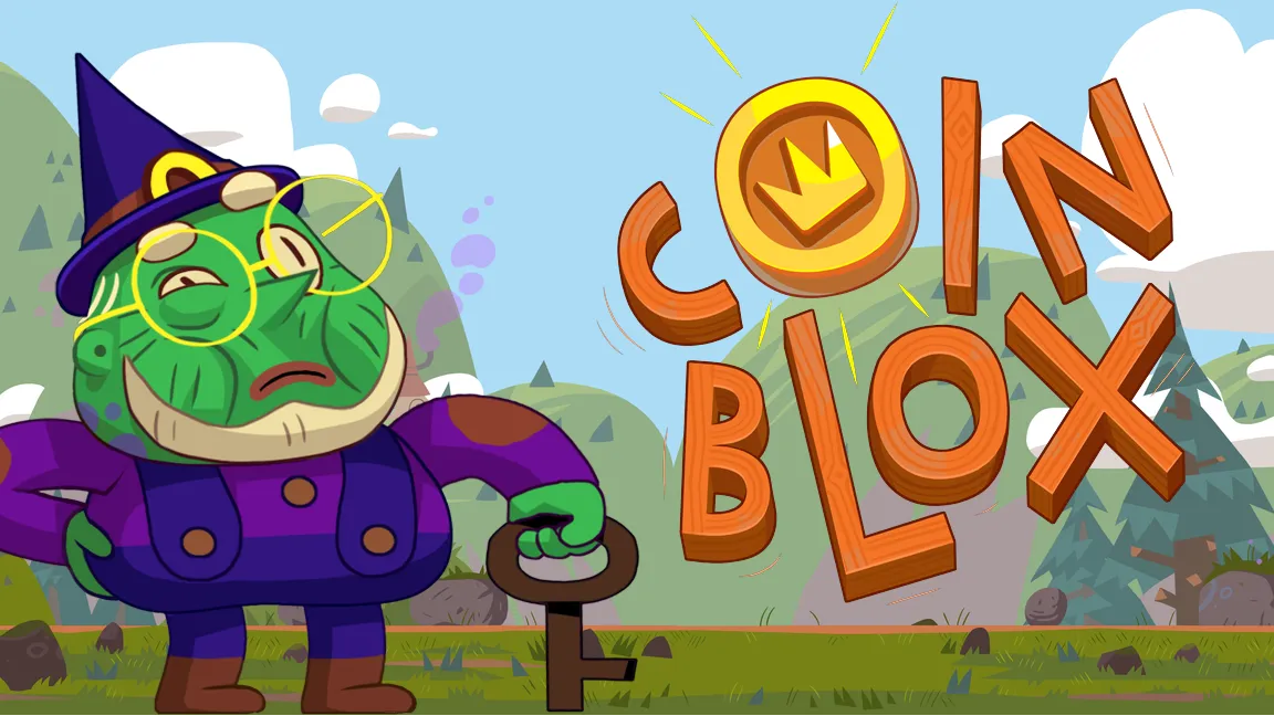 The promotional header for Coin Blox, an online slot game on Betty.ca.