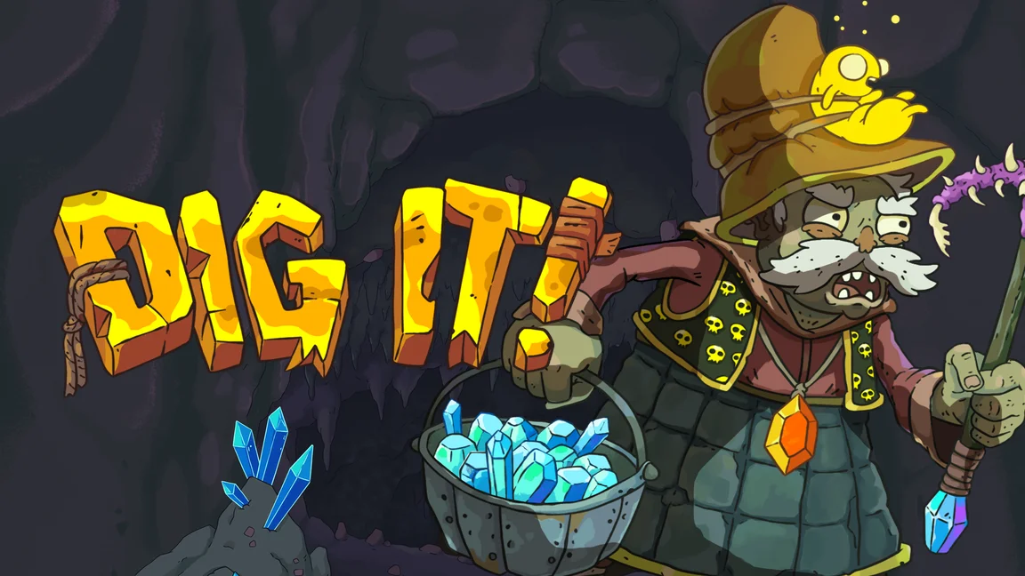 The promotional header for Dig It, an online slot game on Betty.ca.