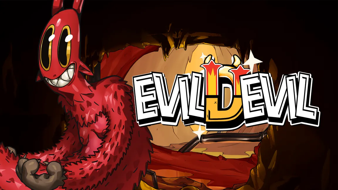 The promotional header for Evil Devil, an online slot game on Betty.ca.