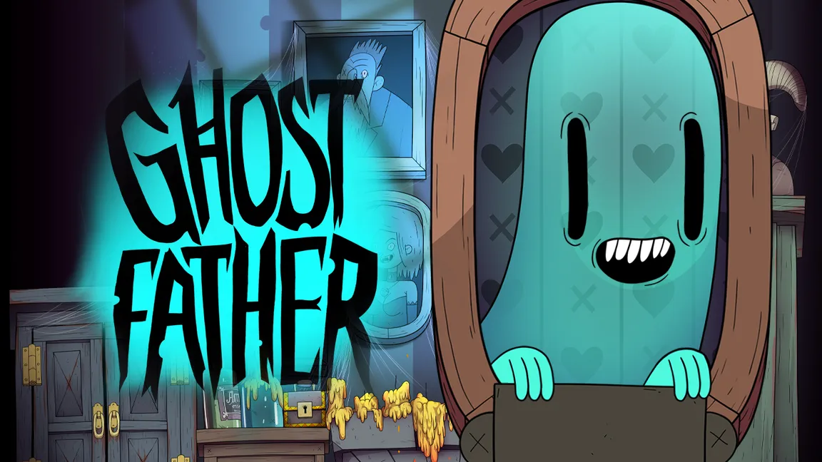 The promotional header for Ghost Father, an online slot game on Betty.ca.
