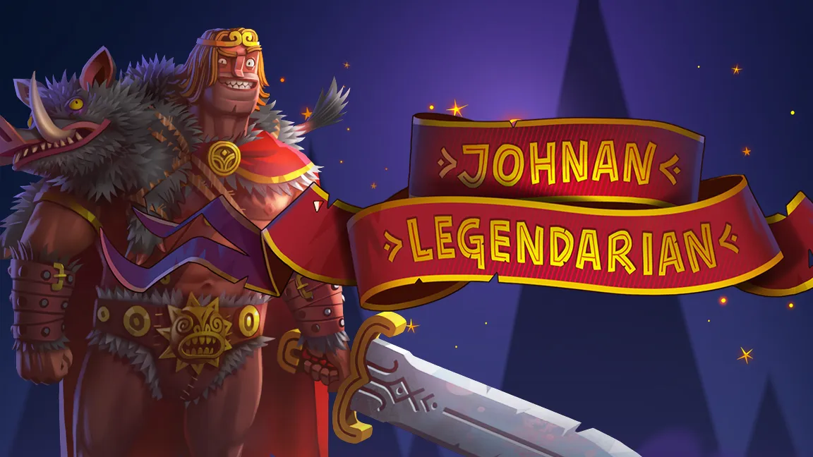 The promotional header for Johnan Legendarian, an online slot game on Betty.ca.