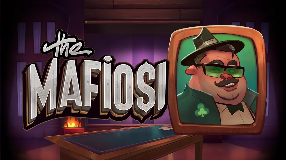 The promotional header for Mafiosi, an online slot game on Betty.ca.