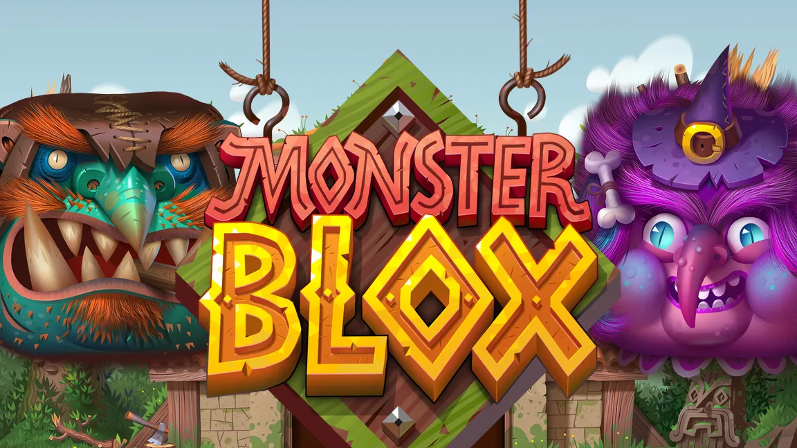 The promotional header for Monster Blox, an online slot game on Betty.ca.