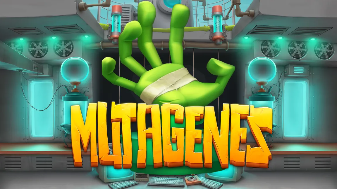 The promotional header for Mutagenes, an online slot game on Betty.ca.