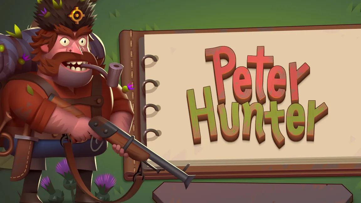 The promotional header for Peter Hunter, an online slot game on Betty.ca.