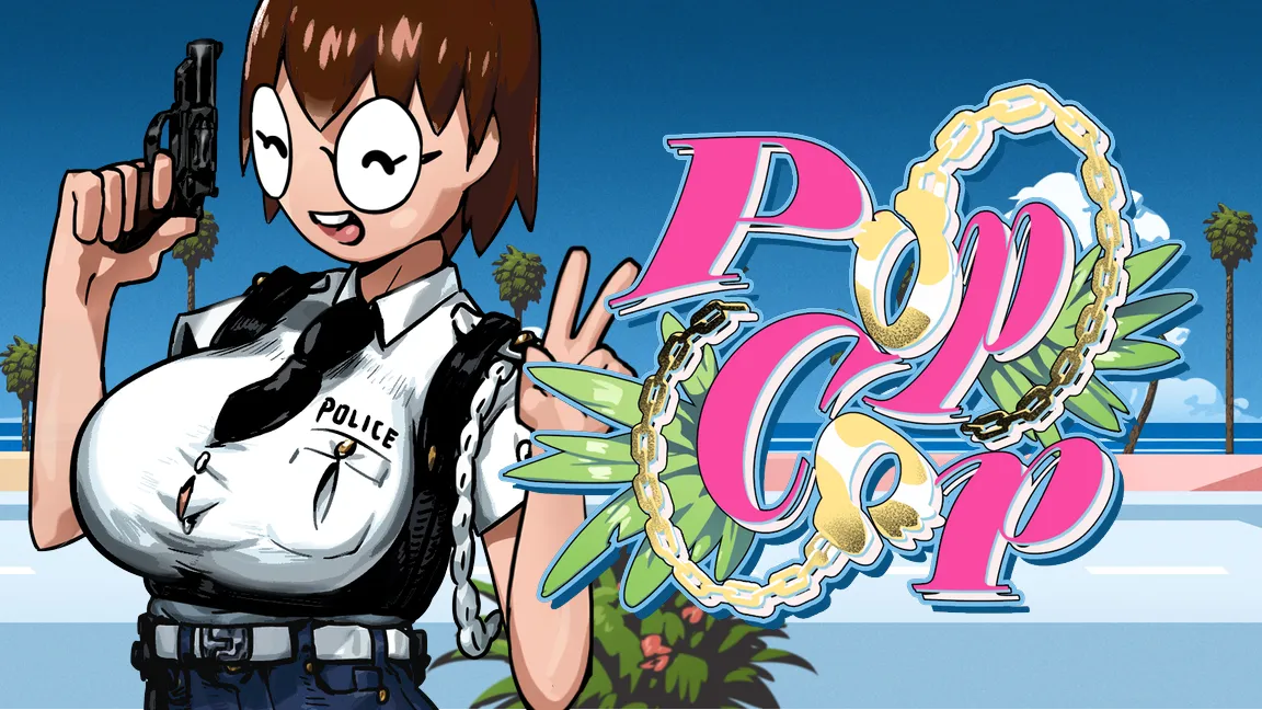 The promotional header for Pop Cop, an online slot game on Betty.ca.