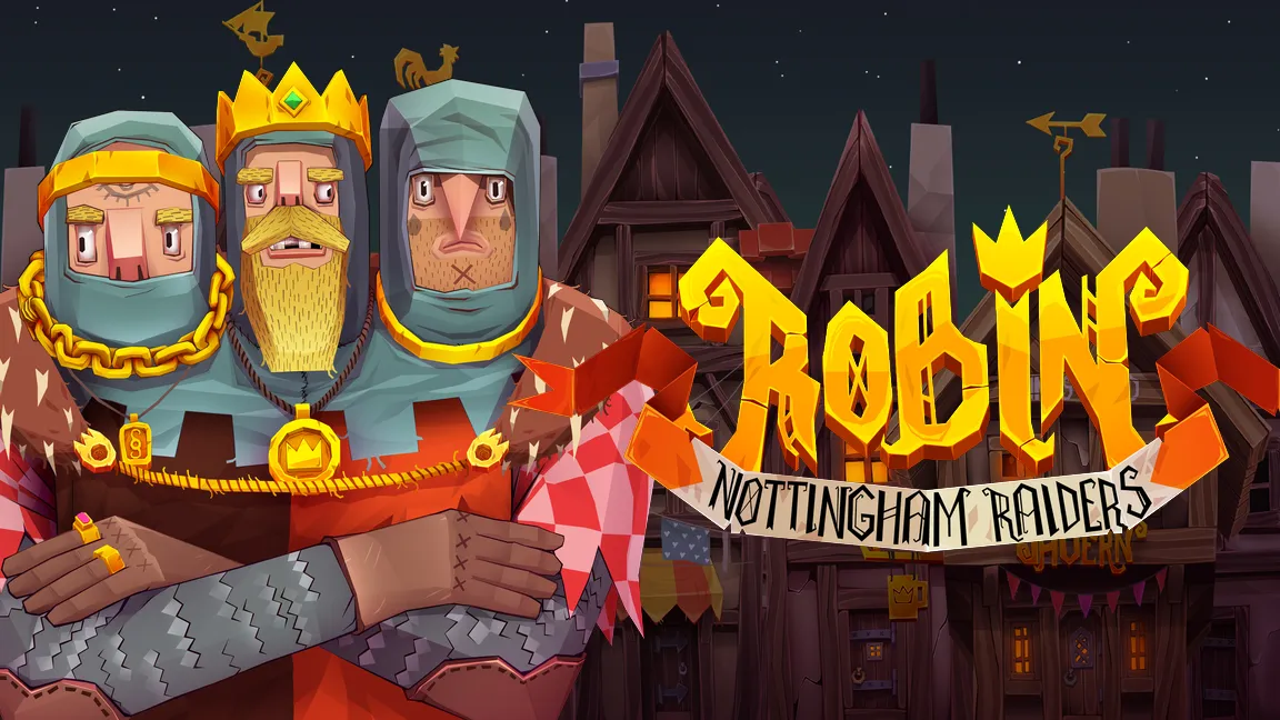 The promotional header for Robin - Nottingham Raiders, an online slot game on Betty.ca.