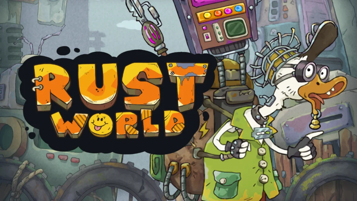The promotional header for Rust World, an online slot game on Betty.ca.