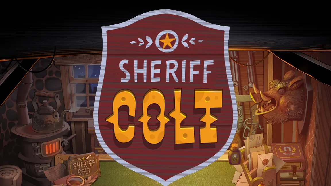 The promotional header for Sheriff Colt, an online slot game on Betty.ca.