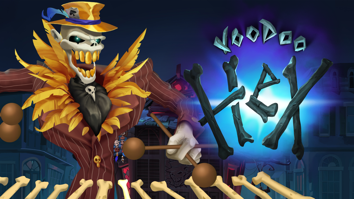 The promotional header for Voodoo Hex, an online slot game on Betty.ca.
