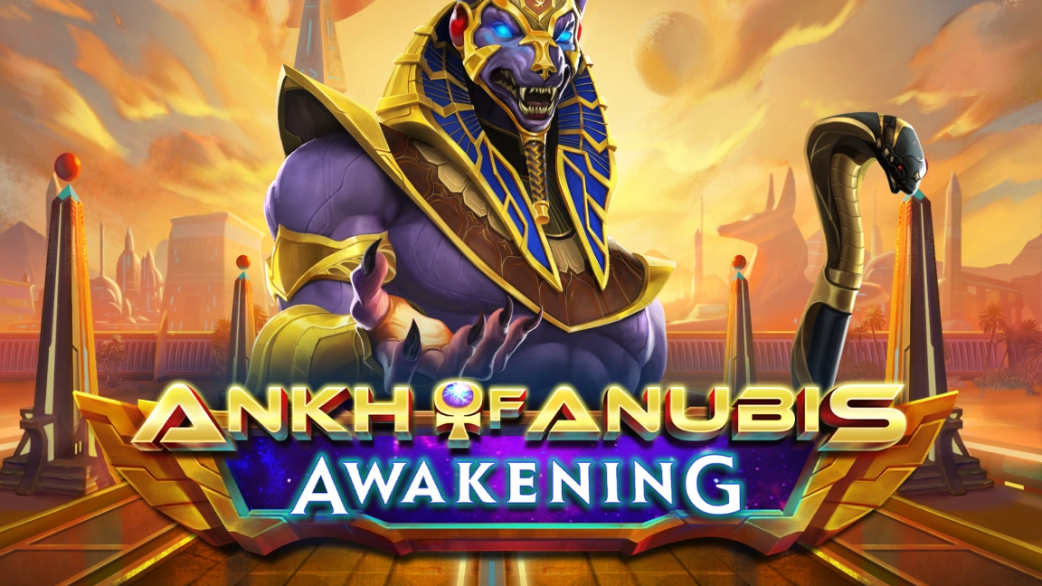 The promotional header for Ankh of Anubis Awakening, an online slot game on Betty.ca.