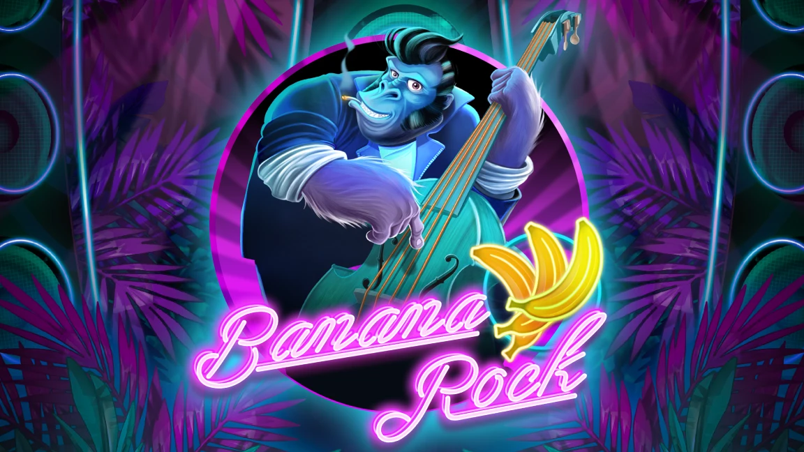 The promotional header for Banana Rock, an online slot game on Betty.ca.