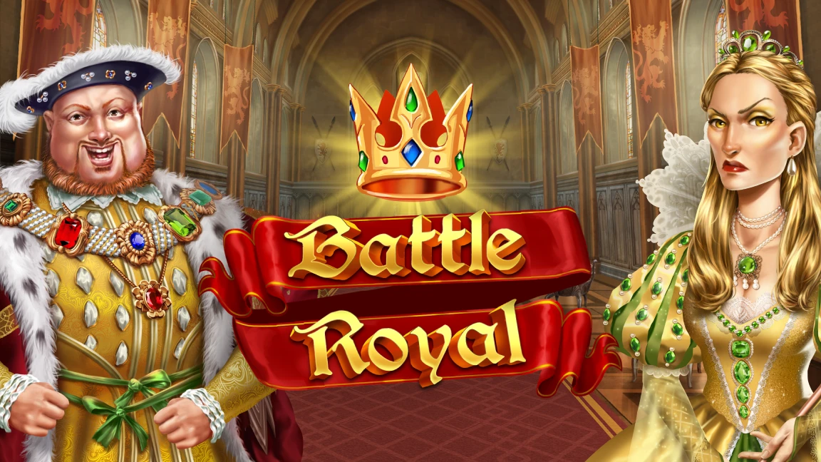 The promotional header for Battle Royal, an online slot game on Betty.ca.