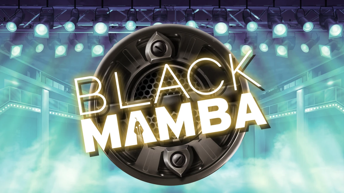 The promotional header for Black Mamba, an online slot game on Betty.ca.