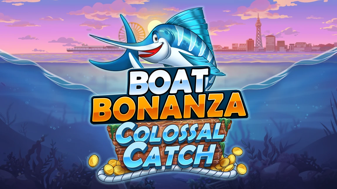 The promotional header for Boat Bonanza Colossal Catch, an online slot game on Betty.ca.