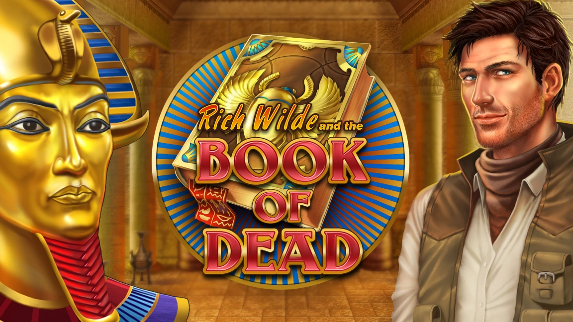 The promotional header for Book of Dead, an online slot game on Betty.ca.