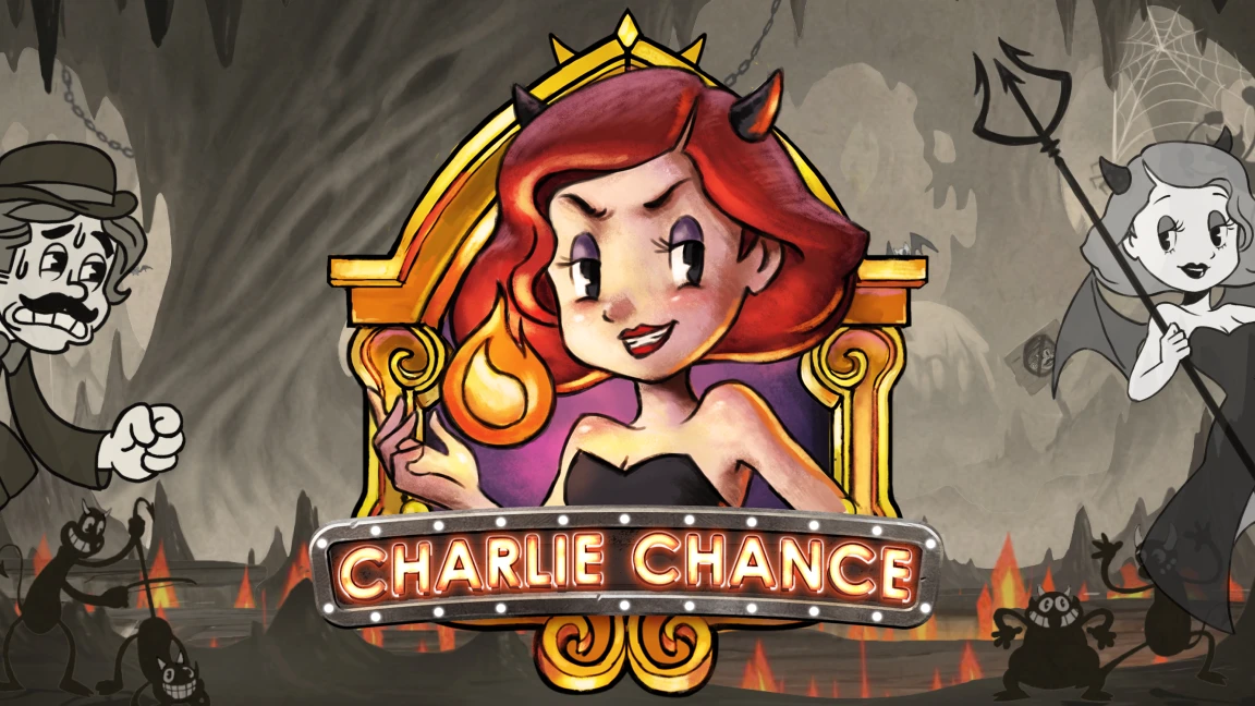 The promotional header for Charlie Chance, an online slot game on Betty.ca.