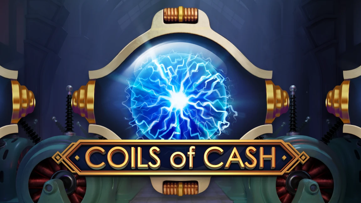 The promotional header for Coils of Cash, an online slot game on Betty.ca.