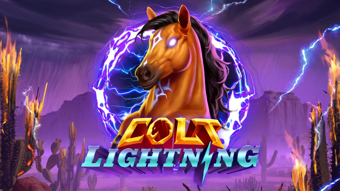 The promotional header for Colt Lightning, an online slot game on Betty.ca.