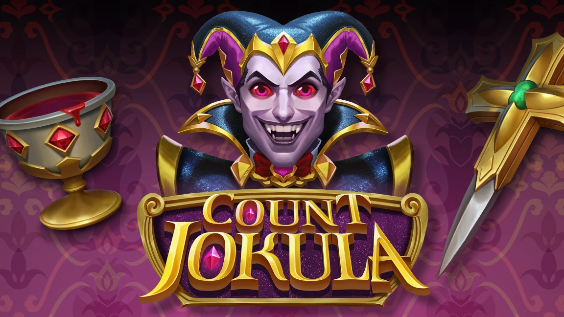The promotional header for Count Jokula, an online slot game on Betty.ca.