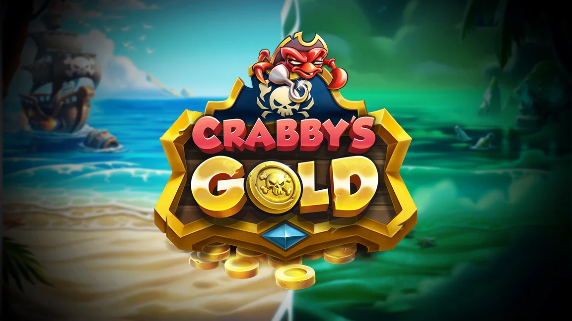 The promotional header for Crabby's Gold, an online slot game on Betty.ca.