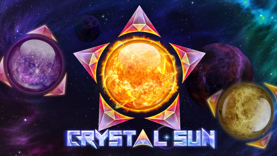 The promotional header for Crystal Sun, an online slot game on Betty.ca.
