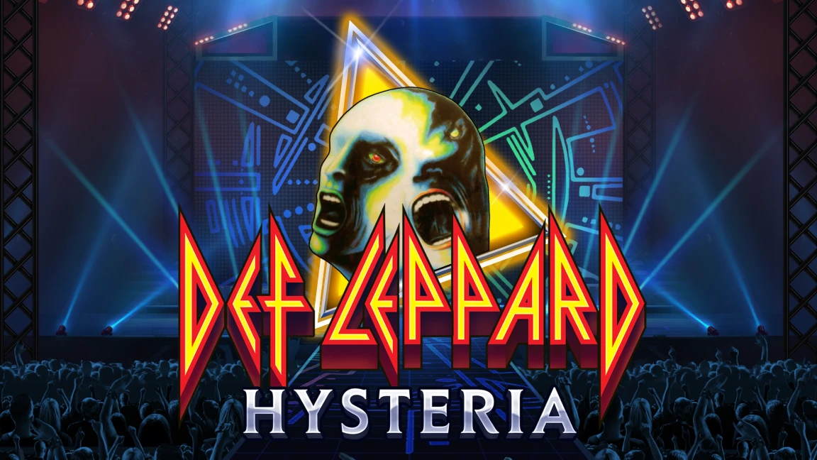 The promotional header for Def Leppard: Hysteria, an online slot game on Betty.ca.