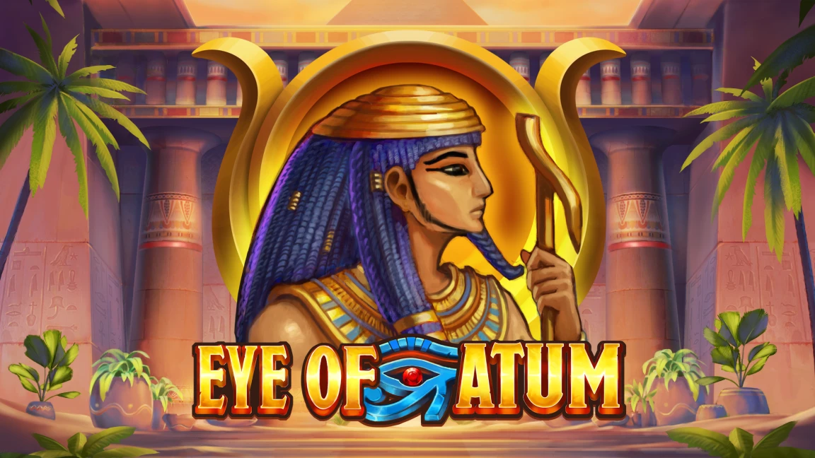 The promotional header for Eye of Atum, an online slot game on Betty.ca.