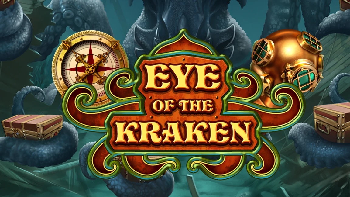 The promotional header for Eye of the Kraken, an online slot game on Betty.ca.