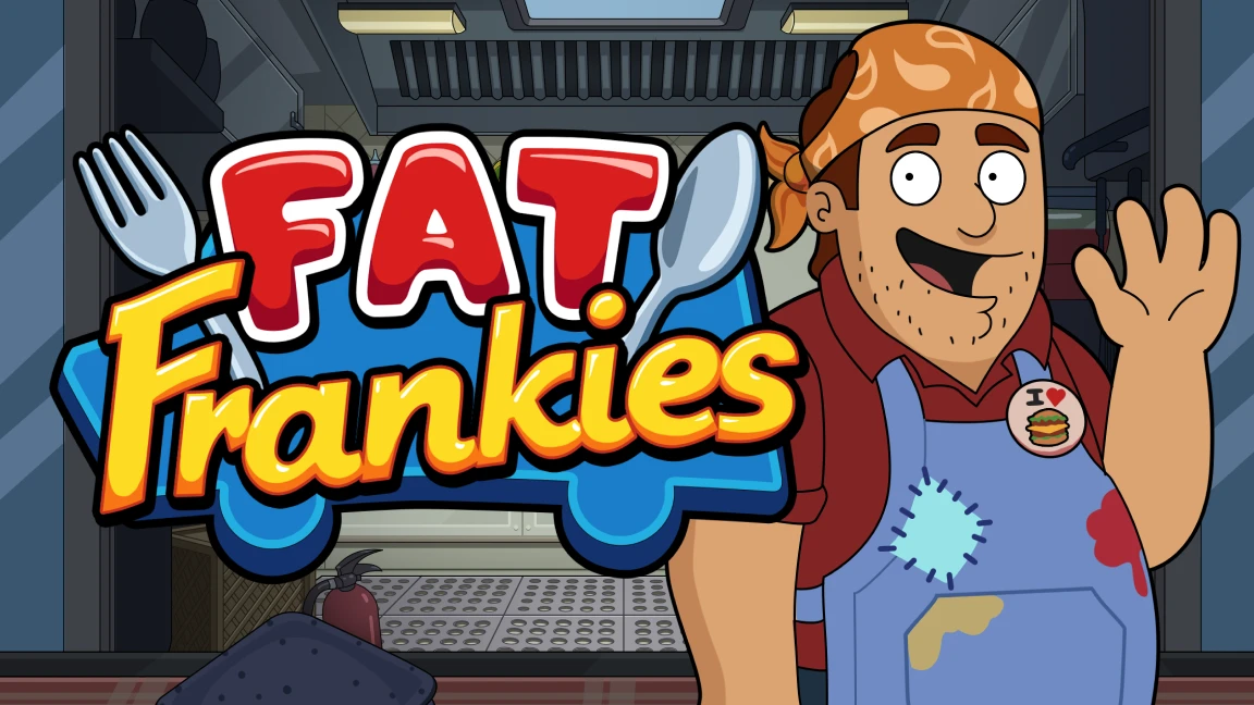 The promotional header for Fat Frankies, an online slot game on Betty.ca.